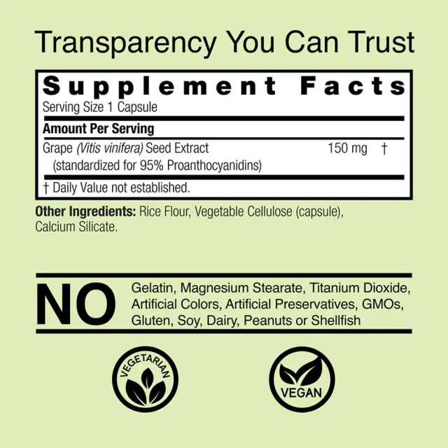 Nature's Answer Grape Seed 2