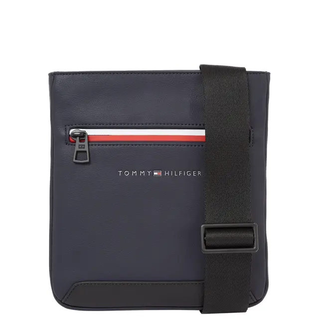 Τσάντα TOMMY HILFIGER 12212 TH Essential Flat Crossover Μπλε