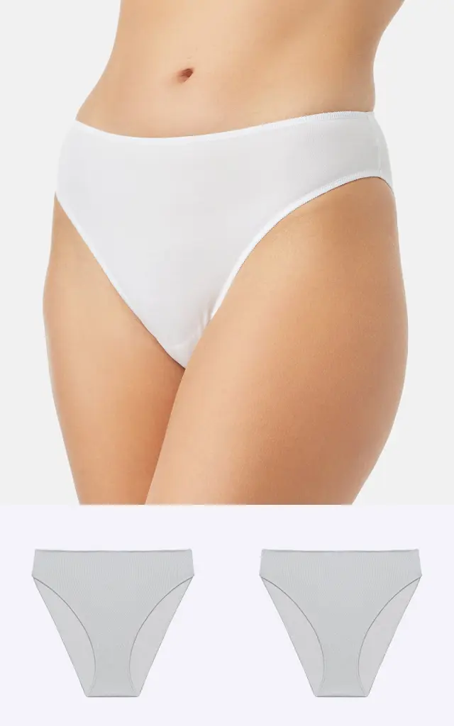 Fimelle TENCEL™ Modal Γυναικείο Brazil Invisible Σλιπ 2 τεμάχια Minerva - Λευκό - M
