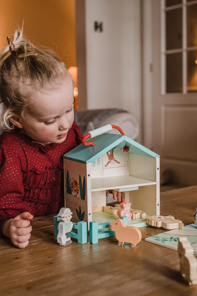 Ξύλινος Ζωολογικός Κήπος Play Set Orange Tree Toys (FSC®) 2
