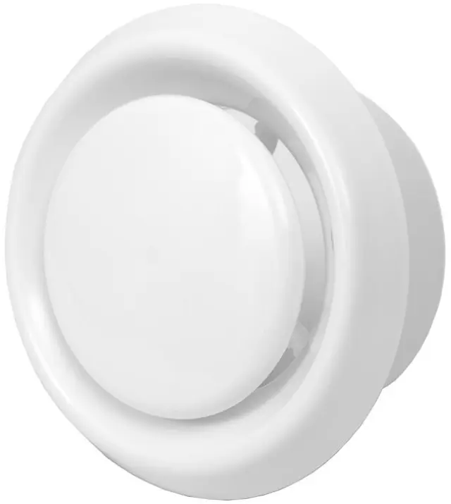 Europlast VD125 Αεροβαλβίδα Προσαγωγής ή Απαγωγής Αέρα Πλαστική Λευκή