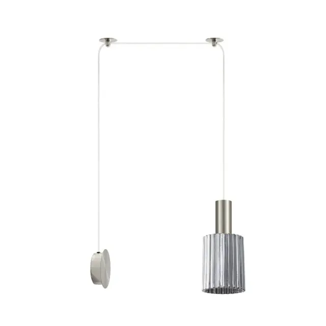 Απλίκα Τοίχου Adept Tube Νίκελ Ματ 40x12x300εκ.