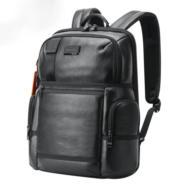 Δερμάτινο Σακίδιο πλάτης Αντικλεπτικό 28L Laptop 17,3 Bopai 61-121971 μαύρο - One Size