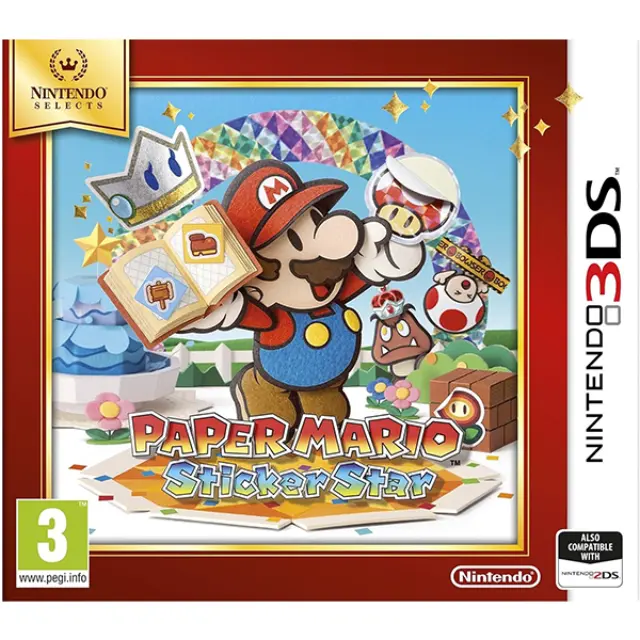 Paper Mario: Sticker Star Selects (Nintendo 3DS) USED