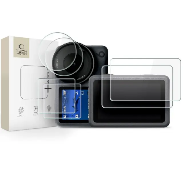Tech-protect Glass Fit+ 2-set Dji Osmo Action 6 Clear