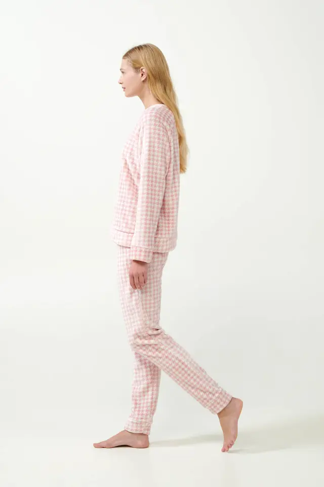Vamp Γυναικεία Πιτζάμα Fleece Pink Peach - S 2