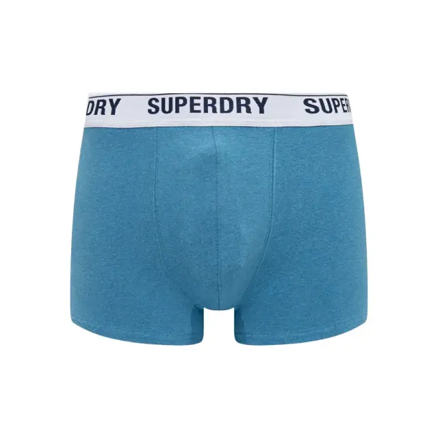 Superdry Ανδρικό Boxer Μακρύ Organic Cotton - Διπλό Πακέτο, Χρώμα Mazarine-Electric 2