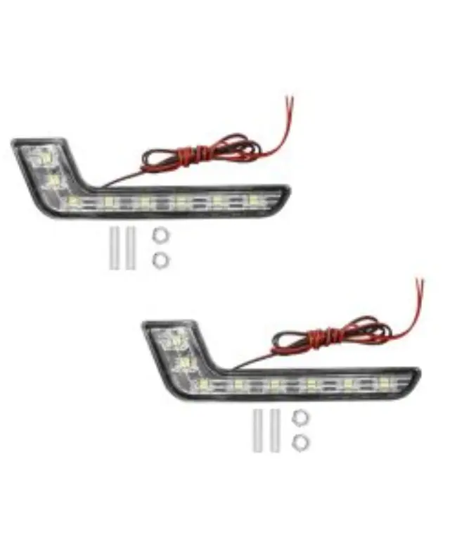 DRL LED Φώτα Ημέρας – Προβολάκια – Φώτα Ομίχλης – Προφυλακτήρα 8S MD 12V Ψυχρό Λευκό Σετ 2τμχ
