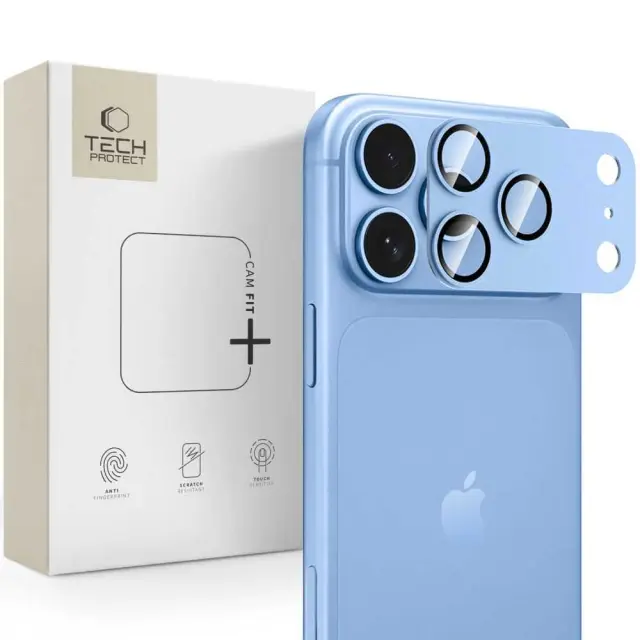 Tech-protect Camfull Fit+ iPhone 18 Pro Light Blue