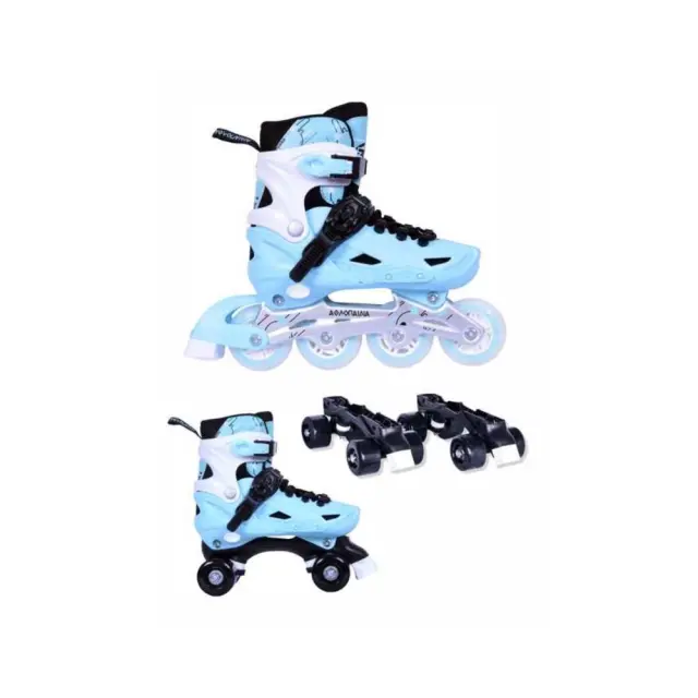 ΑΘΛΟΠΑΙΔΙΑ 10306 Αυξομειούμενα Πατίνια/Roller Skates 2 σε 1 - Μέντα Μέντα - 35-38
