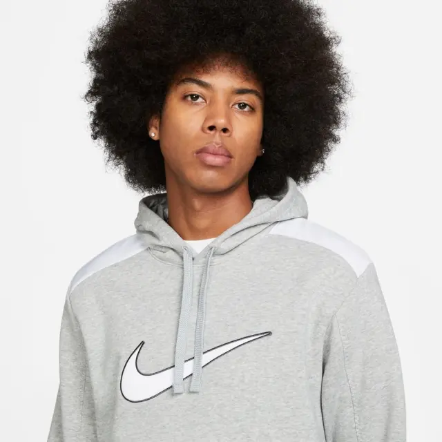 Nike Sportswear Fleece Hoodie (FN0247-063) - Γκρί 3