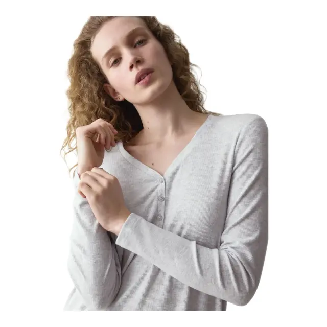 Triumph Γυναικείο Νυχτικό Mix & Match NDK Soft, Χρώμα Grey Combination 3
