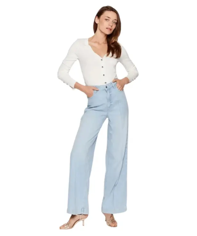 Guess - Γυναικεία Ζακέτα Zena Regular Fit W2YR33Z2V62-G012 Λευκό - 2XL 3