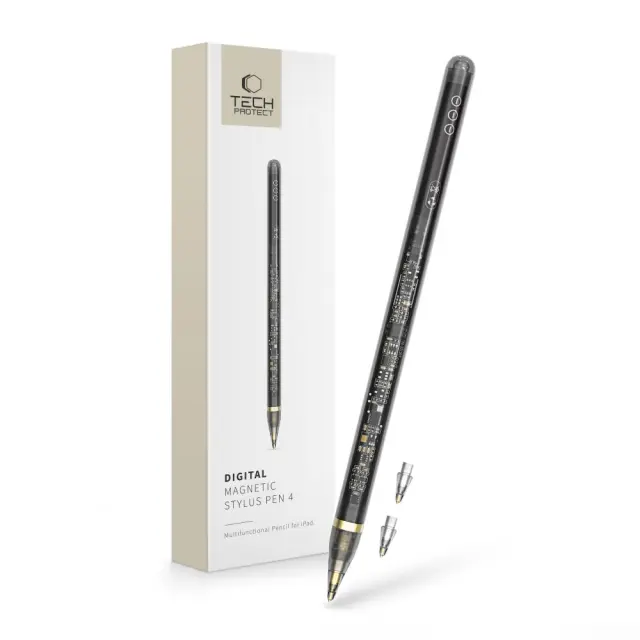 Tech-protect Digital Magnetic Stylus Pen ”4” Ipad Clear/black