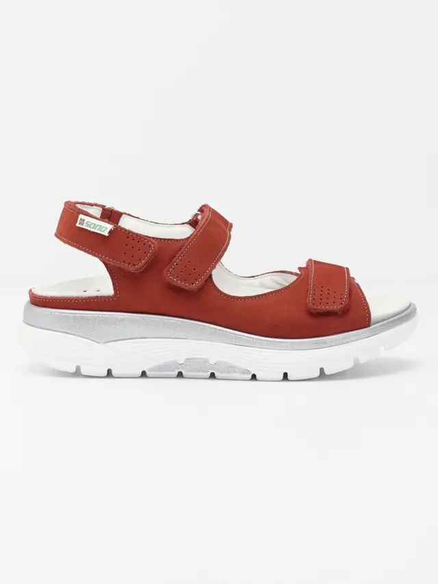 Mephisto/Sano Πέδιλα Γυναικείο δέρμα Nubuck Κόκκινο SAN/NORINE SCARLET - 36 3