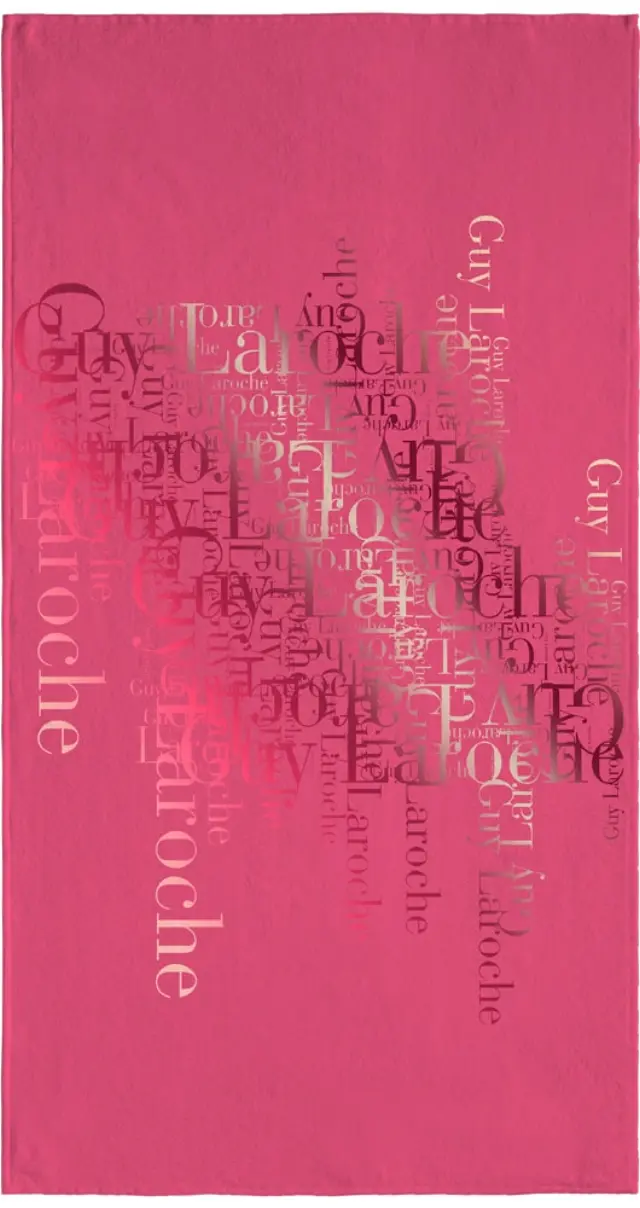 ΠΕΤΣΕΤΑ ΘΑΛΑΣΣΗΣ (100×175) VELOUR PRINTED 2103 FUCHSIA GUY LAROCHE 2