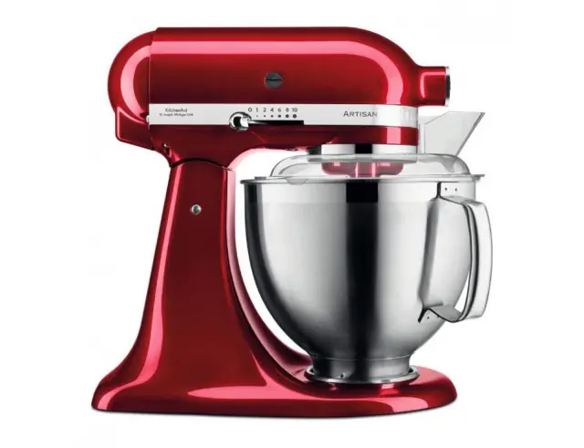 Κουζινομηχανή KitchenAid Artisan 5KSM175PSECA με ισχύ 300W, 10 ταχύτητες και χωρητικότητα 4.8L & 3L - Candy Apple5KSM175PSECA
