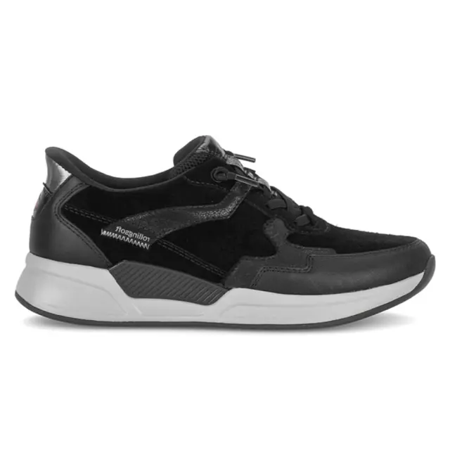 Gabor Sneakers Γυναικείο Δέρμα/Δέρμα Suede/Άλλα Υλικά Μαύρο GAB/010402 001-BLACK - 39