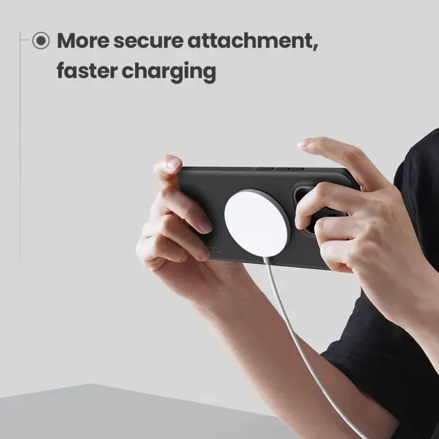 Nillkin Super Frosted PRO Magnetic Back Cover for Xiaomi 15T Pro Black 3