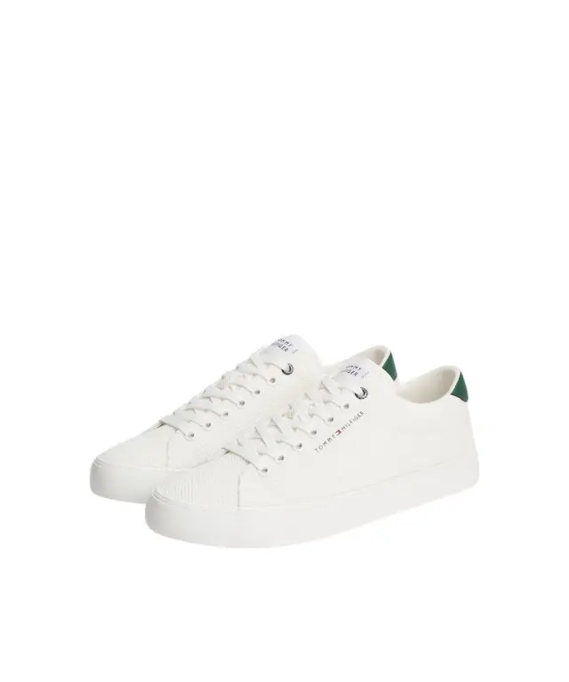 Tommy Hilfiger - Ανδρικά Sneakers Rubberised Flag Mesh Trainers FM0FM05876-0F5 Λευκό 3