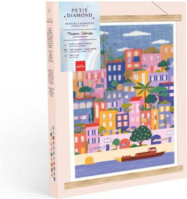 Petit Diamond Painting Κολάζ με Στρας - Maisons Colorees / 352007 (La Petite Epicerie)