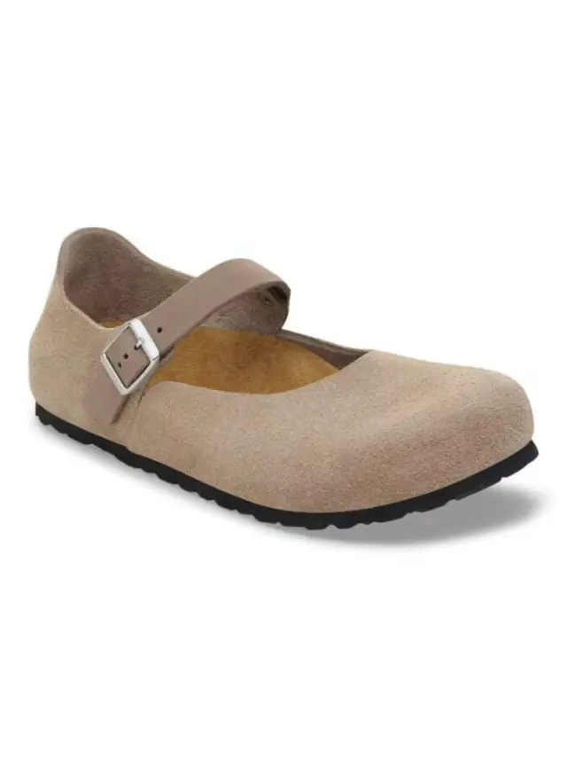 Birkenstock Μπαρέτες Γυναικείο δέρμα suede Μπεζ BIR/MANTOVA 1030432 TAUPE - 41 2