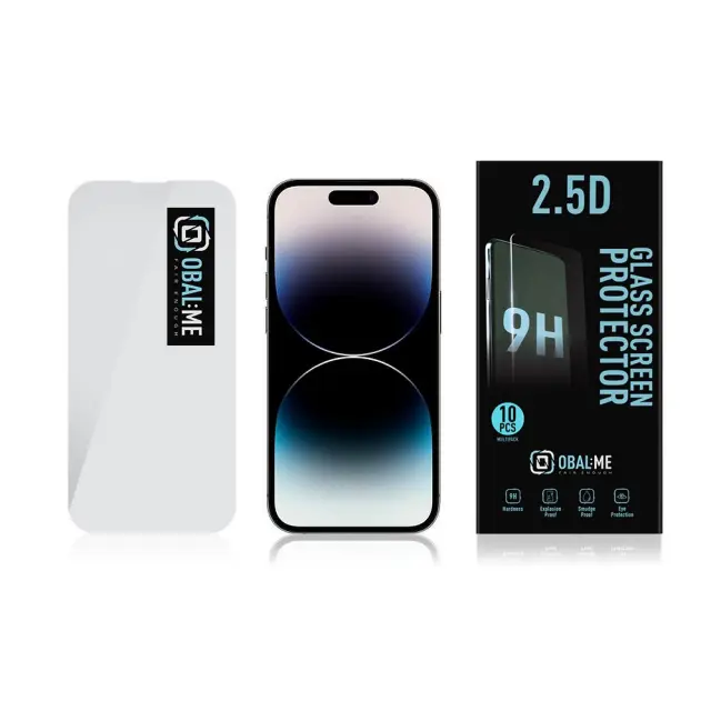 OBAL:ME Multipack 2.5D Glass Screen Protector for Apple iPhone 14 Pro Clear (10 τεμάχια)) 3
