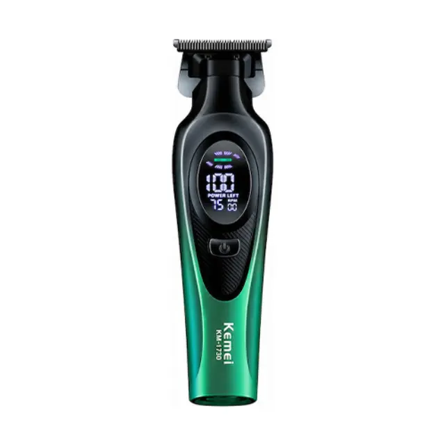 Kemei KM-1730 Ξυριστική Μηχανή Προσώπου Επαναφορτιζόμενη - ΠΡΑΣΙΝΟ