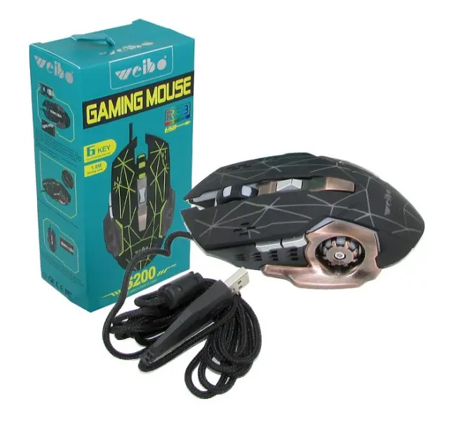 Ενσύρματο ποντίκι Gaming - LED RGB - S200 - Weibo - 652005 3