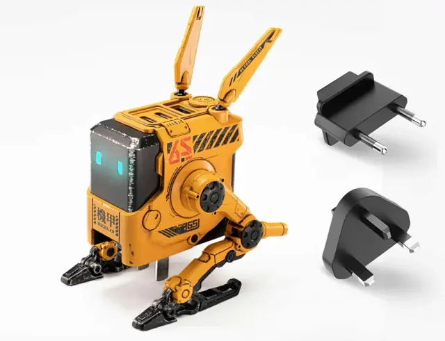 Φορτιστής GaN GravaStar Alpha65 War Damaged Version με Γρήγορη Φόρτιση 65W - 2x USB-C, 1x USB-A - Yellow 43790