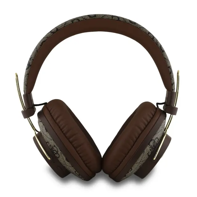 Guess PU 4G Metal Logo ENC Wireless Headphone Brown 3