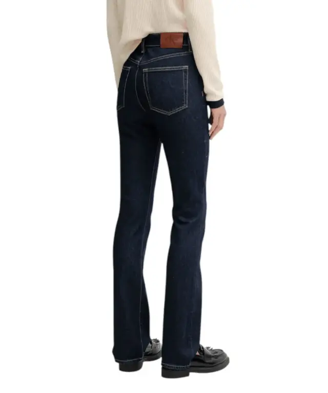 Calvin Klein - Γυναικείο Παντελόνι Jean Ck Skinny Boot LV047D732G-N8D Μπλε Σκούρο 3