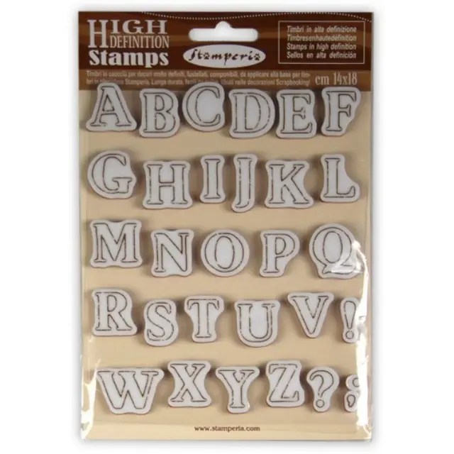 Σφραγίδα HD 14x18cm, Stamperia, Alphabet