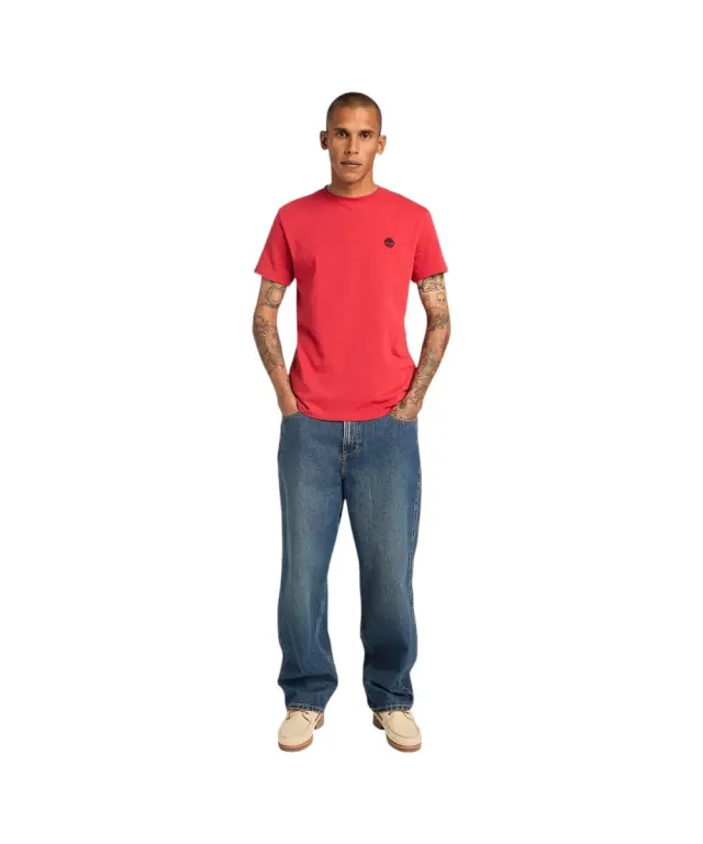 Timberland - Ανδρικό T-shirt SS Dunstan River Jersey Crew Tee Slim Fit TB0A2BPR-N96 Κόκκινο - L 2
