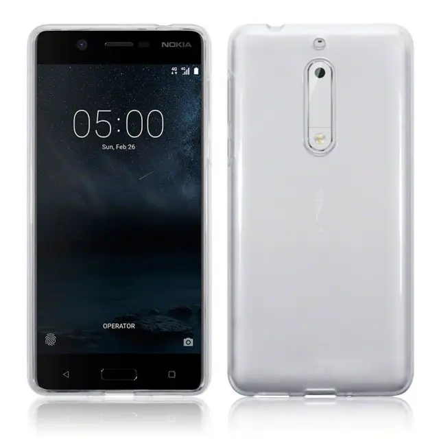 OEM Θήκη Κάλυμμα Πλάτης Σιλικόνης Nokia 5- Ultra Slim Διάφανο