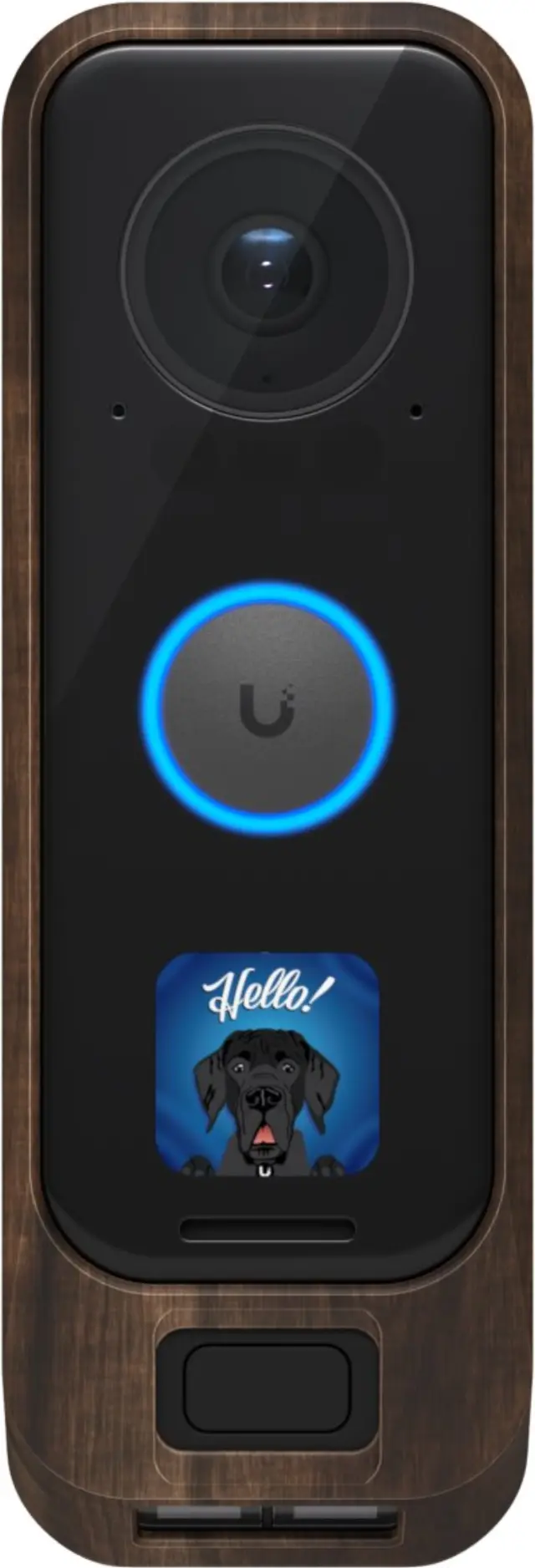 Ubiquiti cover for G4 Doorbell Pro, wooden design
