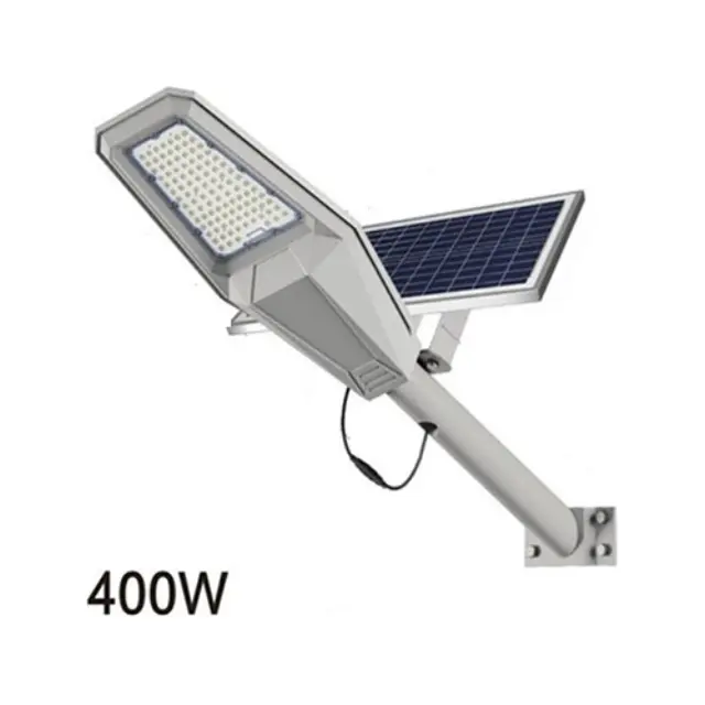 Jortan Ηλιακό Φωτιστικό Δρόμου 400W Ψυχρό Λευκό με Τηλεχειριστήριο IP67 JT-ZJTZ-400W