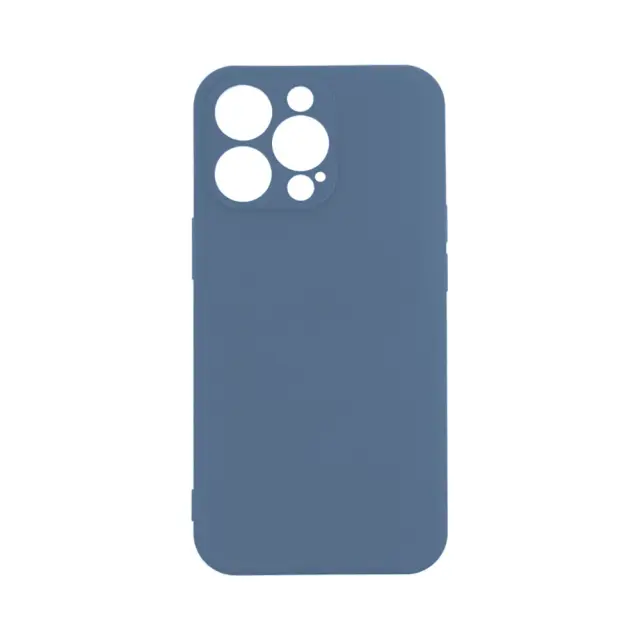 Θήκη Σιλικόνης Soft Back Liquid Silicone Case Για Apple iPhone 13 Pro Max Σκούρο Μπλε