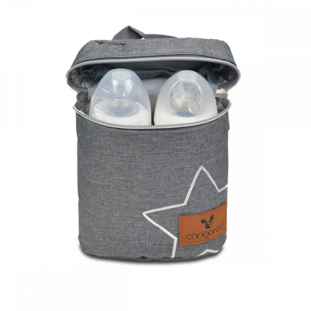 Cangaroo Τσάντα Θερμός Για 2 Μπιμπερό Charlie Dark Grey 2