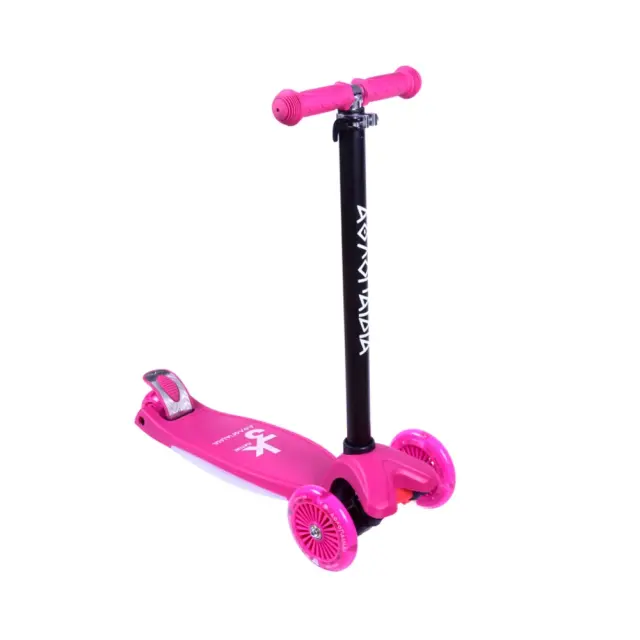 ΑΘΛΟΠΑΙΔΙΑ 3τροχο Πατίνι (Scooter) Με Φωτιζόμενη Βάση Και Ροδάκια - Φούξια