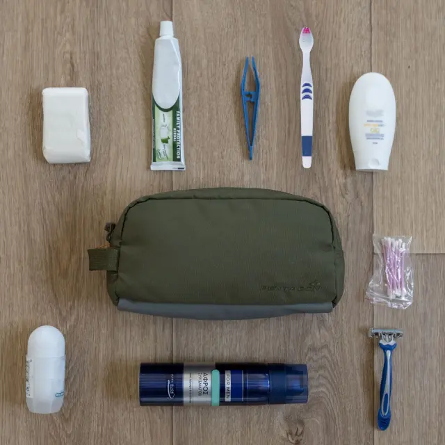 Pentagon Raw Stealth Travel Kit Pouch 2.3lt-Τσαντάκι / Νεσεσέρ 2.3 Λίτρων - 31-Stealth Black-Μαύρο 2