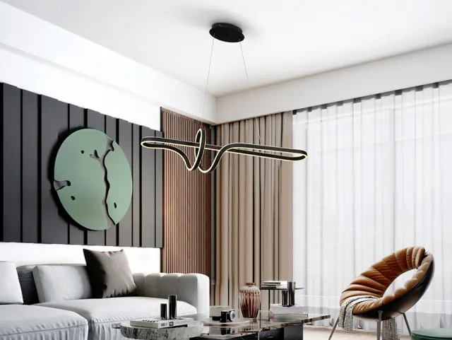 Sinphony 359728 BLACK LAMP φωτιστικό κρεμαστό Μαύρο