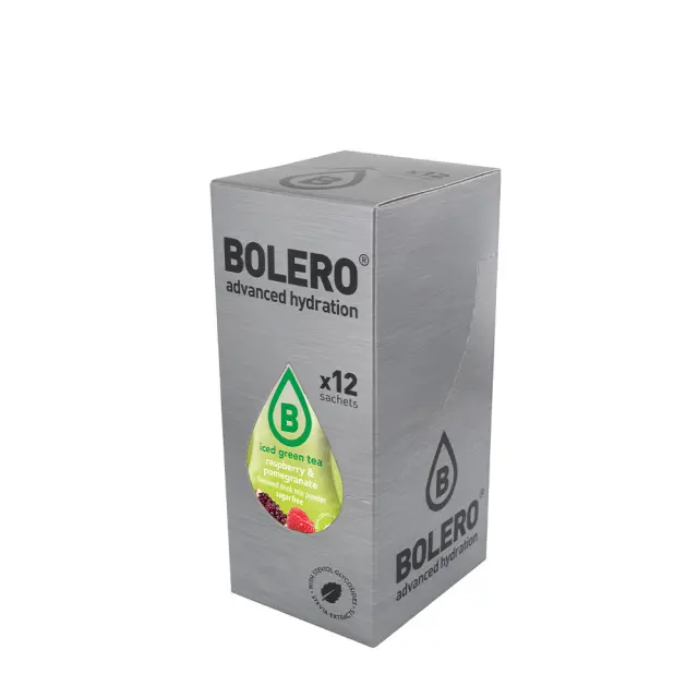 Bolero Iced Green Tea Mix Raspberry & Pomegrenate, 12 x 8 g