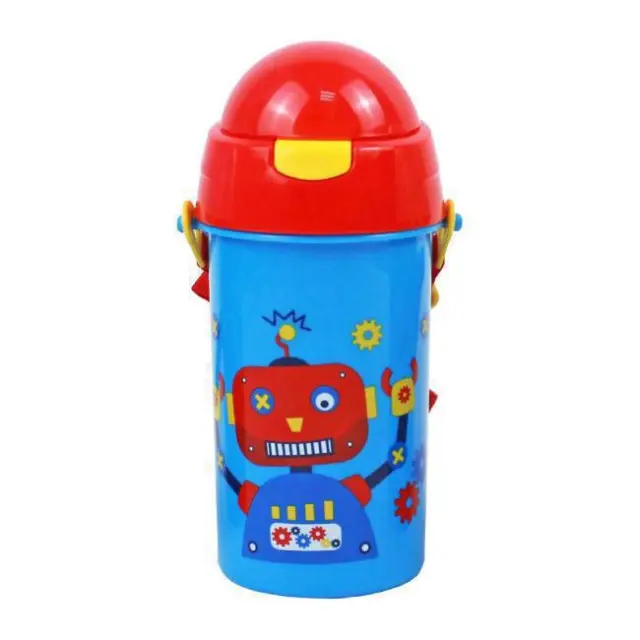 Must Παγούρι Πλαστικό με Καλαμάκι 500ml Robot (000584541)
