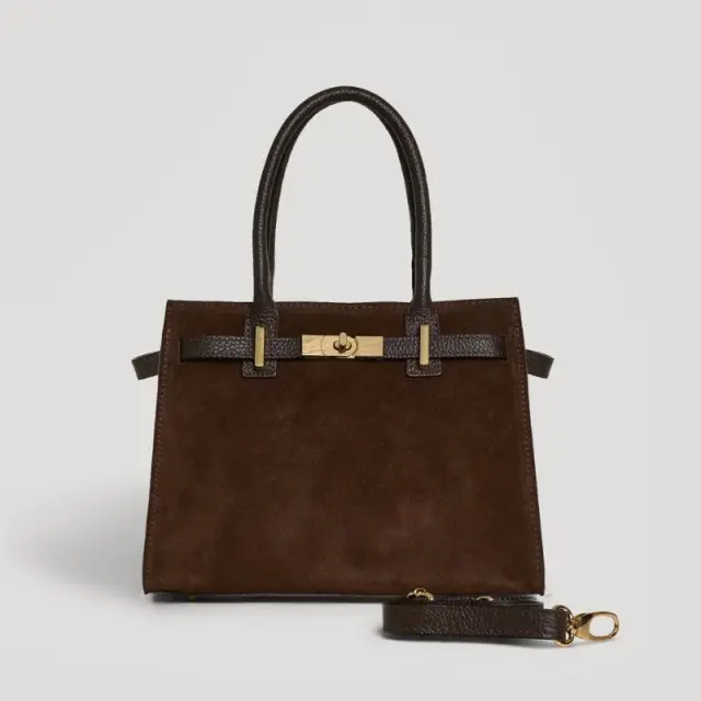 Δερμάτινη Τσάντα Ώμου Grace GR-CM-TM 1019139 Καφέ - ONESIZE