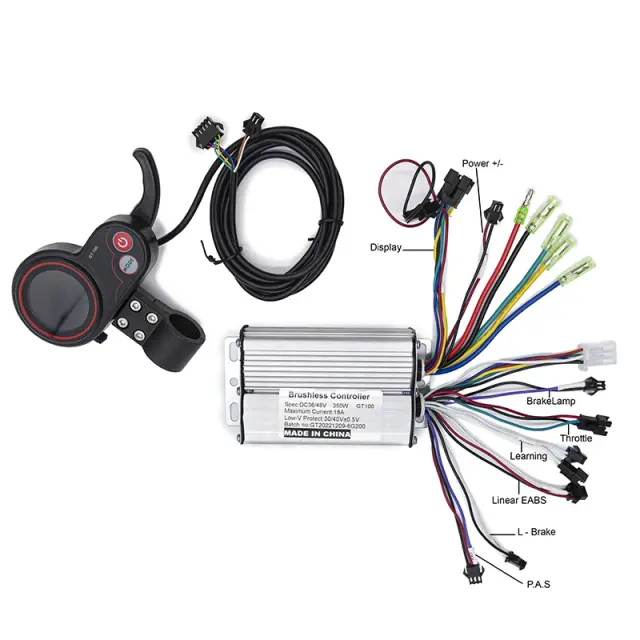 eWHEEL ΚΙΤ GT-100 CONTROLER+ΟΘΟΝΗ LCD DISPLAY ΓΙΑ E-SCOOTER 36/48V 18A 350W 29124