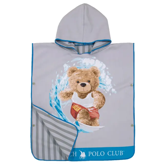 Πόντσο 50x115 280gsm Greenwich Polo Club Junior 4179 Grey-Blue 100% Microfiber