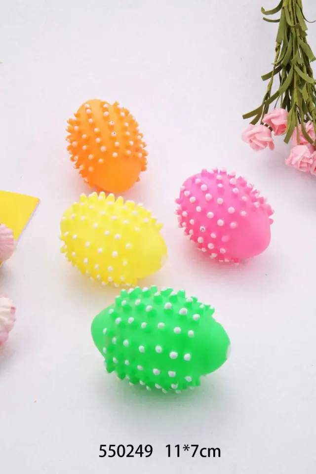 Παιχνίδι σκύλου μπαλάκι μασητικό - 11x7cm - 12pcs - 550249 2