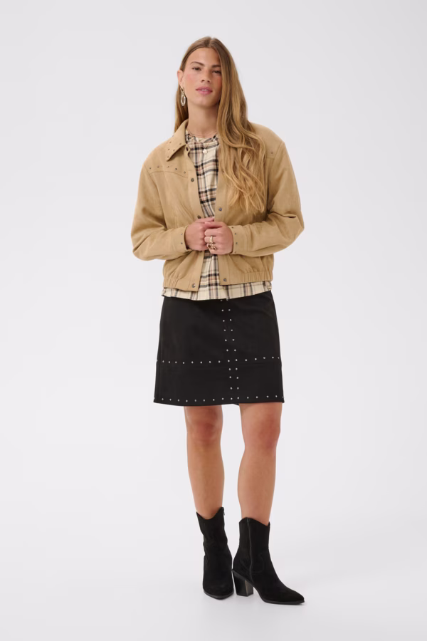 Cream CRWinny Casual jacket Γυναικείο Μπεζ Σουέτ Μπεζ - 38 3