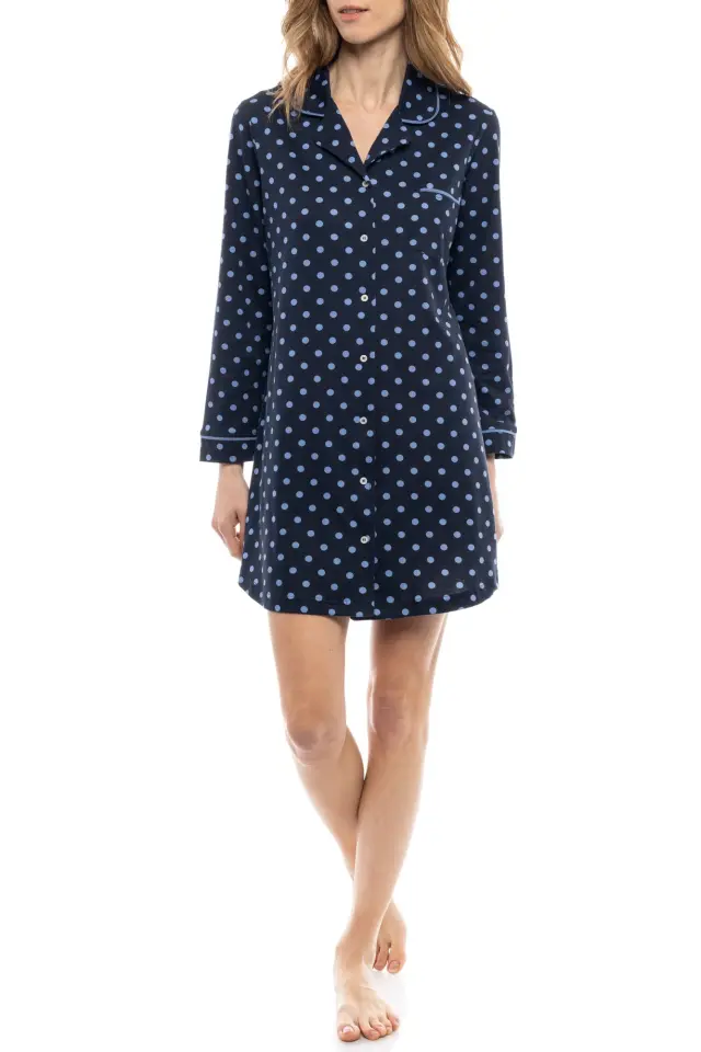 W1177 - Type - NIGHTGOWN BLUE DOT